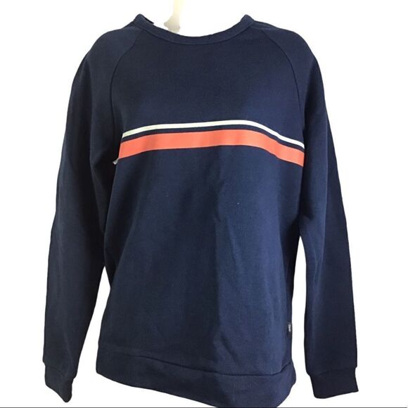 Onia Sweater Dave Raglan Sleeve Crew Neck Sweatshirt Deep Navy size Small - Picture 9 of 12